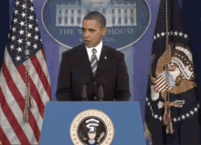 Barack Obama Podium GIF - Barack Obama Podium Throw Down GIFs