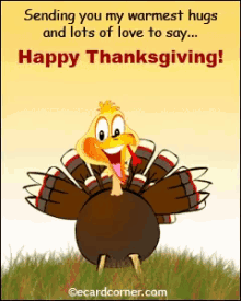 Hug Happy Thanksgiving GIF - Hug Happy Thanksgiving Turkey GIFs