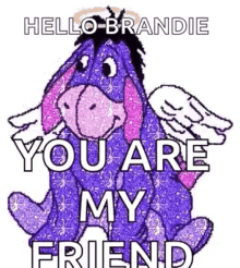 eyore purple you are my friend