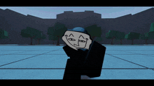 a cartoon drawing of a man with a hat on his head
