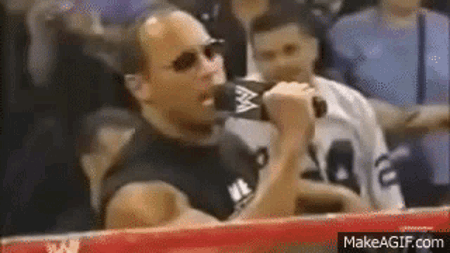 The Rock Spit GIF - TheRock Spit Spits - Discover & Share GIFs