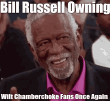 Bill Russell Bill Russell Owning Wilt Chamberlain GIF - Bill Russell Bill Russell Owning Wilt Chamberlain Wilt Chamberlain GIFs