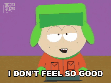 I Dont Feel So Good Kyle Broflovski GIF - I Dont Feel So Good Kyle Broflovski South Park GIFs