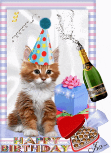 Chat Cat GIF - Chat Cat Anniversaire GIFs