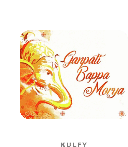 Ganapathi Bappa Morya Sticker Sticker - Ganapathi Bappa Morya Sticker Vinayaka Chathurthi Stickers