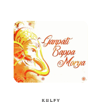 Ganapathi Bappa Morya Sticker Sticker - Ganapathi Bappa Morya Sticker Vinayaka Chathurthi Stickers