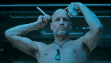 Shaving Head GIF - War For The Planet Of The Apes Woody Harrelson Shaved Head GIFs