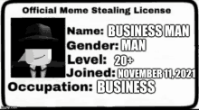 Meme Stealing License GIF