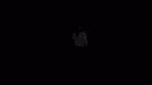 a close up of a person 's ear with a black background .