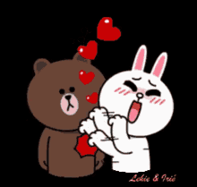 Cony And Brown Love You GIF - Cony And Brown Love You Lignon GIFs