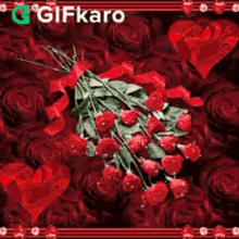 Sparkling Roses Gifkaro GIF - Sparkling Roses Gifkaro Bouquet Of Roses GIFs