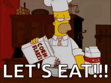 hesimpsons cooking homer how cornflakes