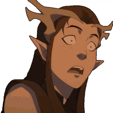 shocked keyleth the legend of vox machina surprised face oh my god