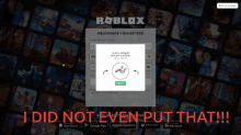 Roblox Verification I Did Not Even Put That GIF - Roblox Verification I Did Not Even Put That Roblox GIFs