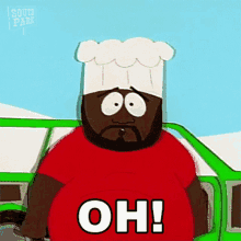 Oh Chef Jerome Mcelroy GIF - Oh Chef Jerome Mcelroy South Park GIFs