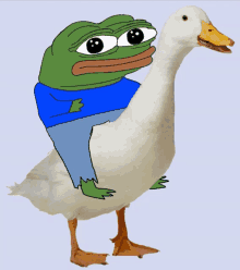 Pepe On Goose Goose GIF - Pepe On Goose Goose Pepe Goose GIFs