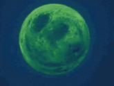 a spider is standing in front of a green moon in a pixel art style .