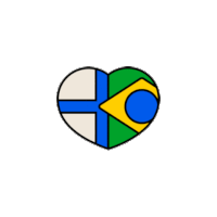 Love Heart Sticker - Love Heart Flag Stickers