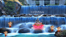 Lord Shiva Waterfall GIF