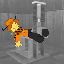 a cartoon drawing of a giraffe wearing a hat and scarf