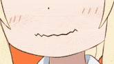 a cartoon of a girl making a face with a hand