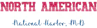 north american irish dance championships is written in red white and blue