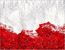 Snowy Red Rose GIF - Snowy Red Rose Roses GIFs