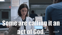 new amsterdam lauren bloom some are calling it an act of god act of god janet montgomery