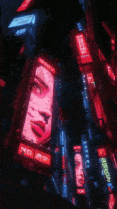 a futuristic city with a sign that says " 404 "
