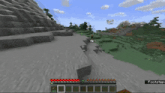 a screenshot of a video game called minecraft with the word footstep at the bottom