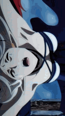 a woman in a swimsuit is laying on her back with her mouth open