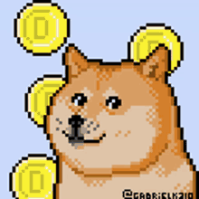 doge pixelart dogecoin reaction gif dogecoin