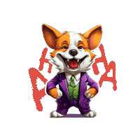 Jokerclub Dog Sticker - Jokerclub Dog Jacket Stickers