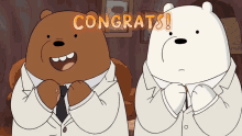 We Bare Bears Congrats GIF - We Bare Bears Congrats Wedding GIFs