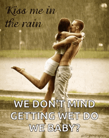 Kiss Me In The Rain Jug GIF