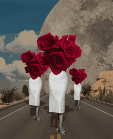 Bouquet Of Roses Flowers For You GIF