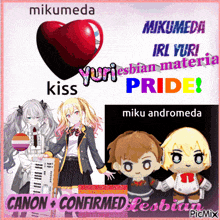 mikumeda iri yuri yuri lesbian materia pride and canon confirmed lesbian
