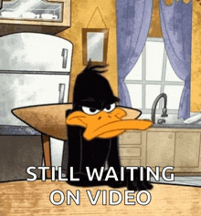 Daffy Duck Waiting GIF - Daffy Duck Waiting Bored GIFs