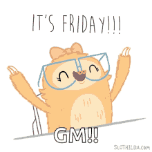 Sloth Its Friday GIF - Sloth Its Friday Tgif GIFs