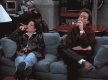 Smoking Cigars - Seinfeld GIF - Seinfeld Jerry Seinfeld Julia Louis Dreyfus GIFs