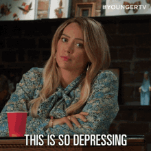This Is So Depressing Hilary Duff GIF - This Is So Depressing Hilary Duff Kelsey Peters GIFs