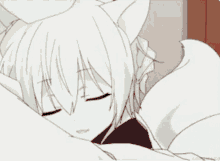 fox hug anime cute