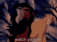Watch Your Tone Watch Yo Tone GIF - Watch Your Tone Watch Yo Tone Lion King Scar GIFs