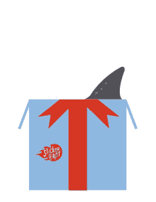 stickergiant shark surprise gift holiday gift