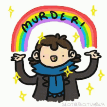 murder rainbow sherlock fanart