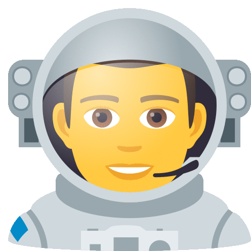 Man Astronaut People Sticker - Man Astronaut People Joypixels Stickers