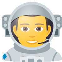 Man Astronaut People Sticker - Man Astronaut People Joypixels Stickers