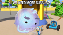 We Need More Bubbles Marvin Bubbly GIF - We Need More Bubbles Marvin Bubbly Blippi Wonders - Educational Cartoons For Kids GIFs