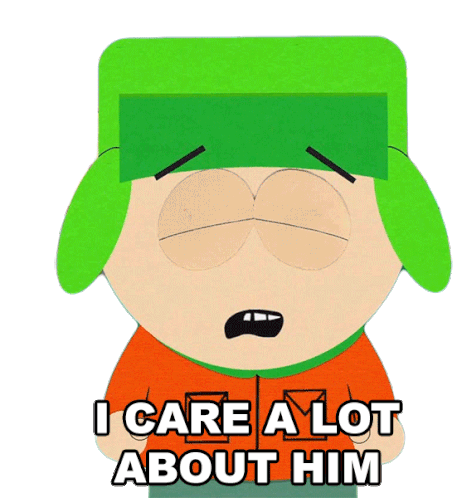 I Care A Lot About Him Kyle Broflovski Sticker - I Care A Lot About Him Kyle Broflovski South Park Stickers