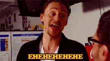 Lol GIF - Laughing Tom Hiddleston Hehehe GIFs